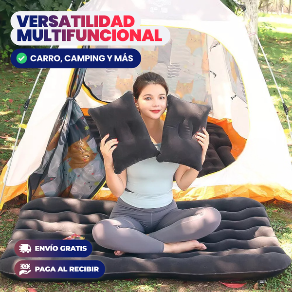 COLCHON INFLABLE PARA CARRO | DUERME EN TU CARRO COMO EN TU CASA!